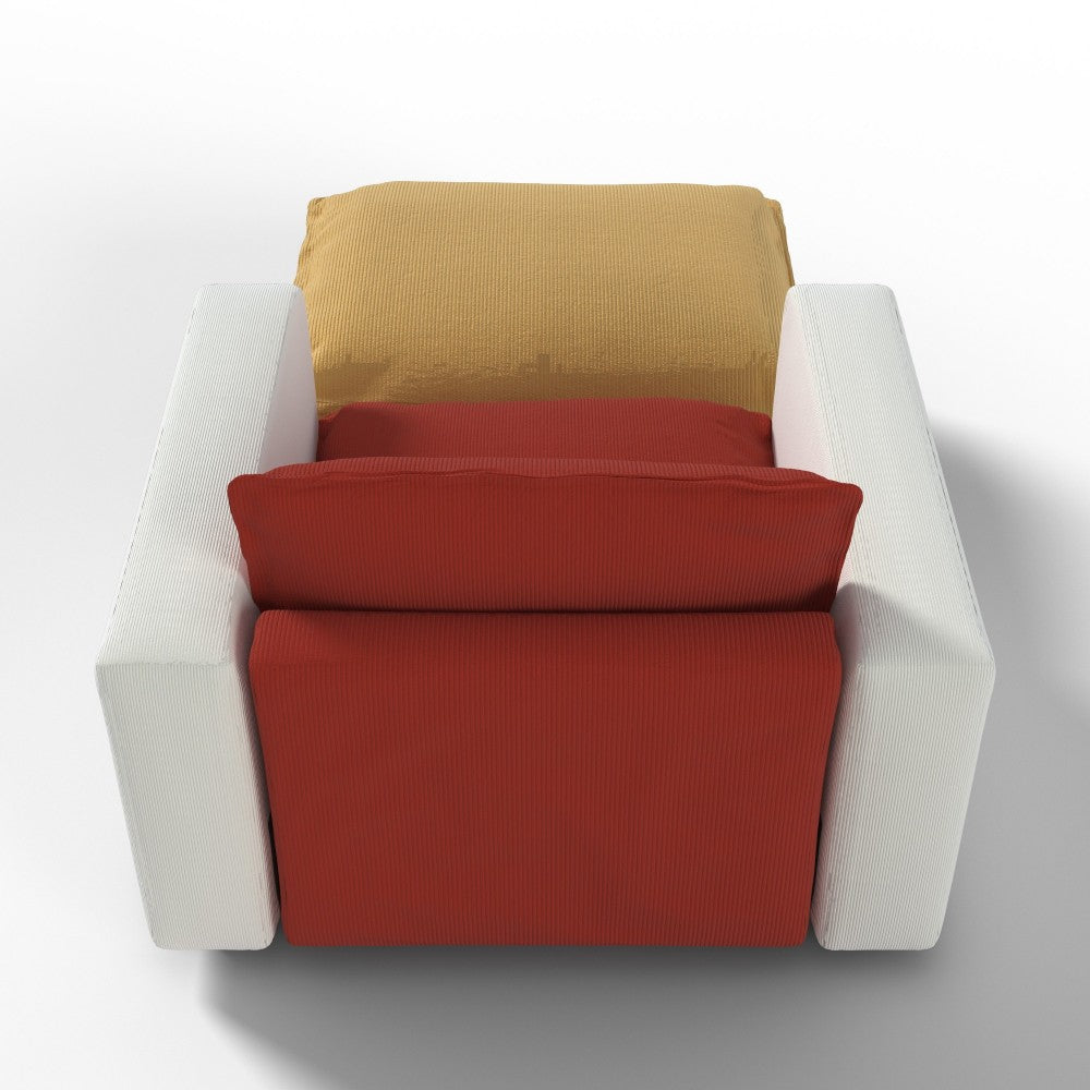 Ainfox Module Sofa Oversized Sleeper Sofa Red With Ottoman Yellow For Salon,Living Room and etc