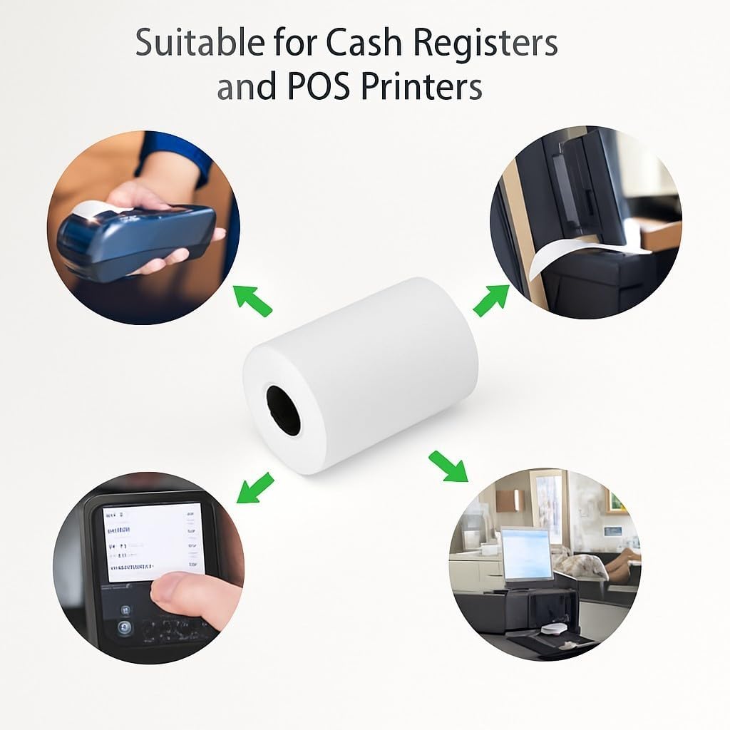 58mm Thermal Photo Paper Rolls – Compatible with Papering & Peri page, Printing Paper for Mini Mobile Photo Printers, 3-Pack for Portable Inkless Printing.