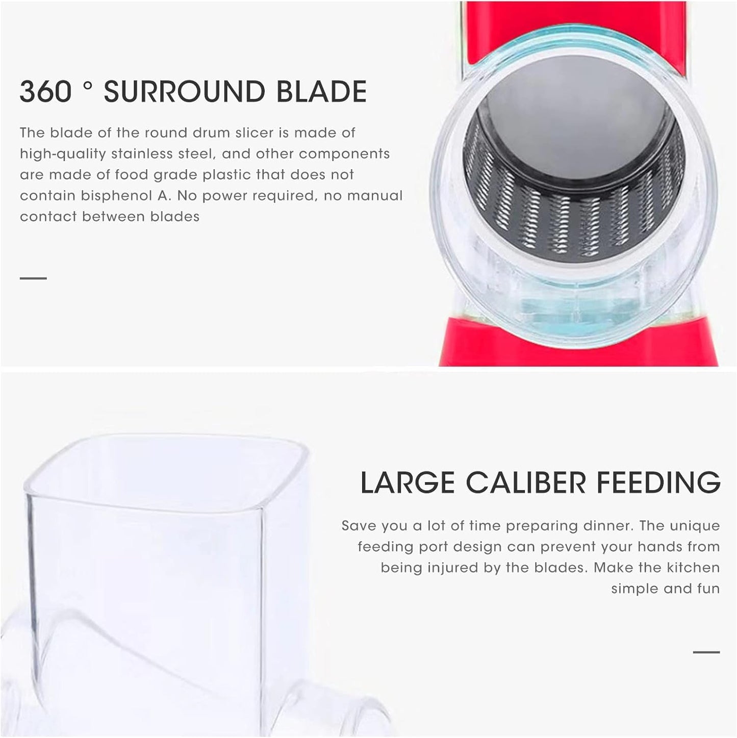 Premium Cheese Grater with Ergonomic Handle | Stainless Steel, Easy to Clean, Multi-Purpose Kitchen Tool | Ideal for grating cheese, vegetables, chocolate, and zesting fruits.