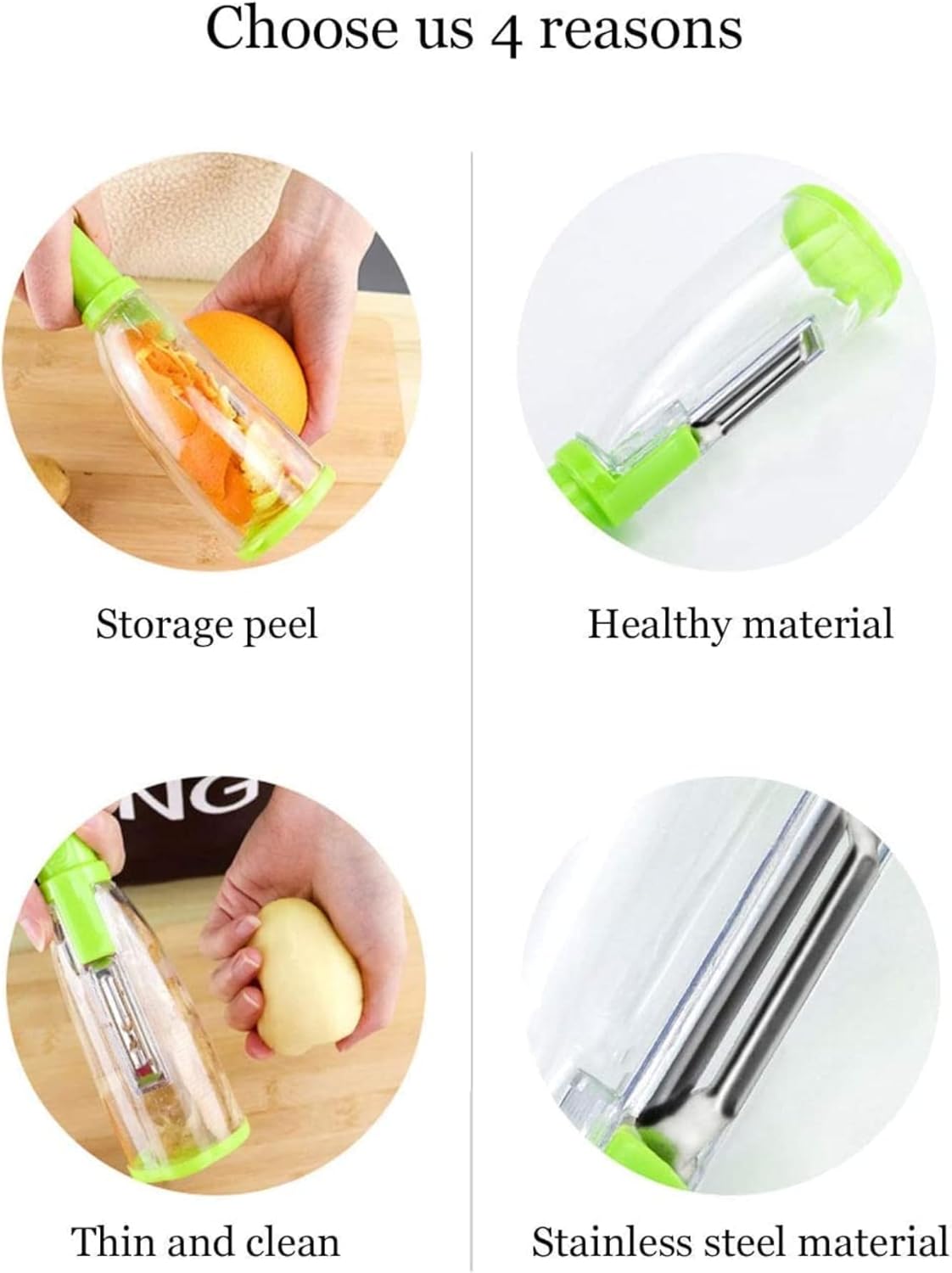 Multifunctional 3-in-1 Vegetable Peeler with Storage Box – Stainless Steel Vegitable & Fruit Peeler – Kitchen Tool for Easy Peeling & Slicing – Peeling Knife for Home & Professional Use.