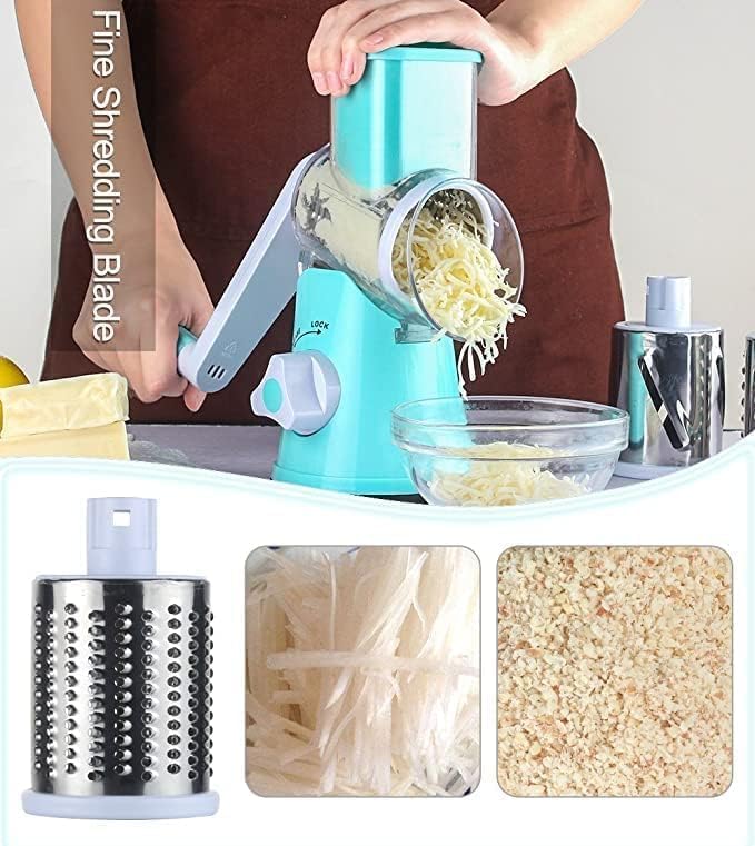 Premium Cheese Grater with Ergonomic Handle | Stainless Steel, Easy to Clean, Multi-Purpose Kitchen Tool | Ideal for grating cheese, vegetables, chocolate, and zesting fruits.