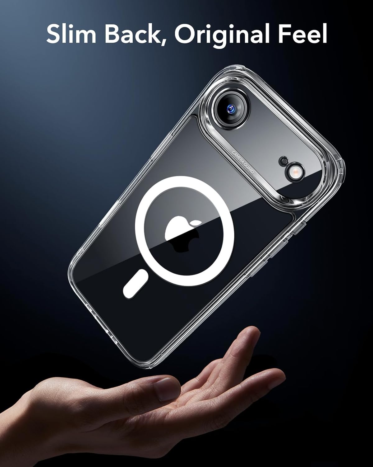 iPhone 17 Air Case, Camera Control, Compatible with MagSafe, Shockproof Military-Grade Protection, Magnetic Phone Case for iPhone 17 Air Case, Clear