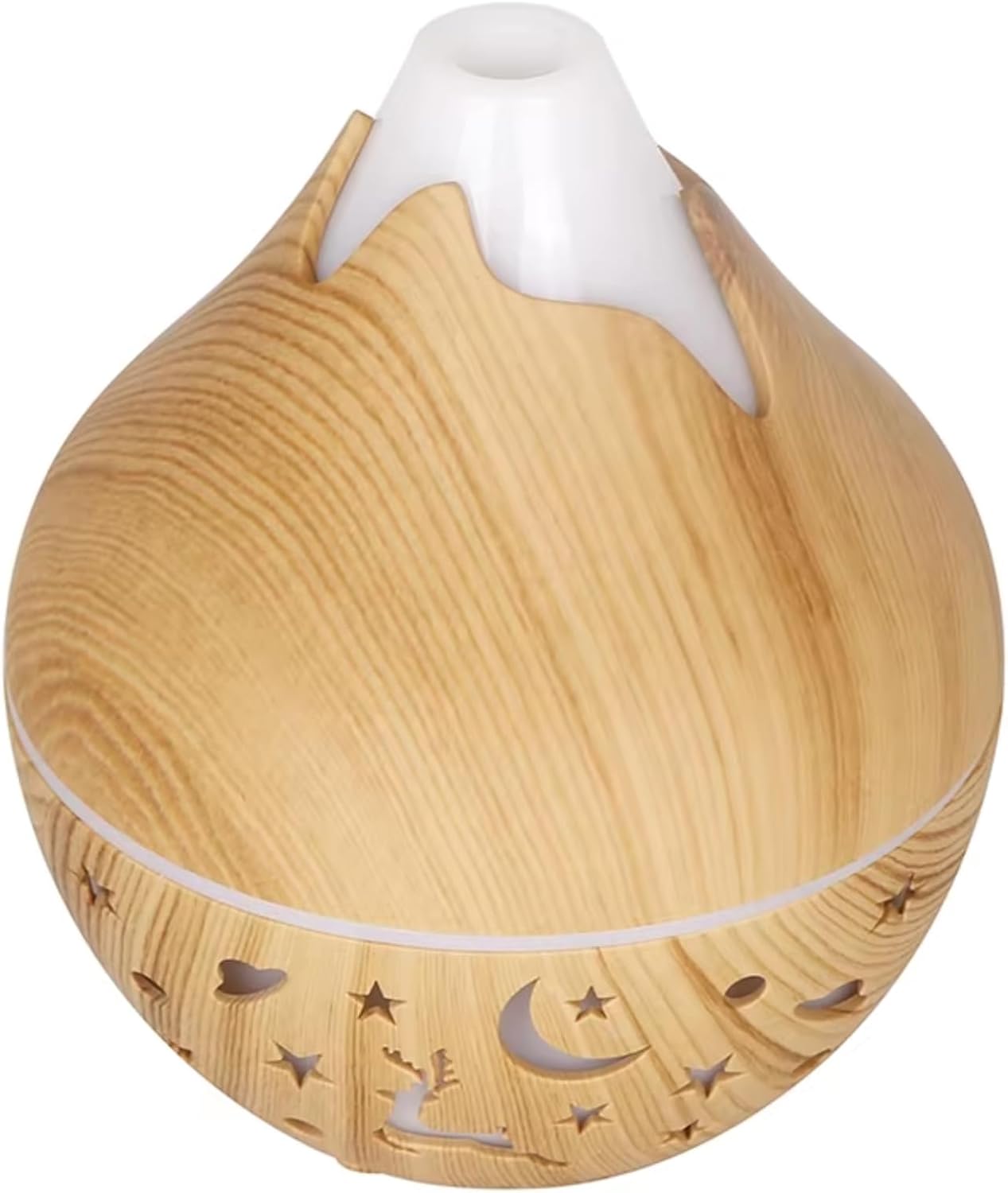 7 Colour LED Air Diffuser & Humidifier with Aromatic Essential Oil Feature | 350ml Ultrasonic Cool Mist | Auto Shut-Off | Aromatherapy Diffuser for Home, Office, Spa and More!