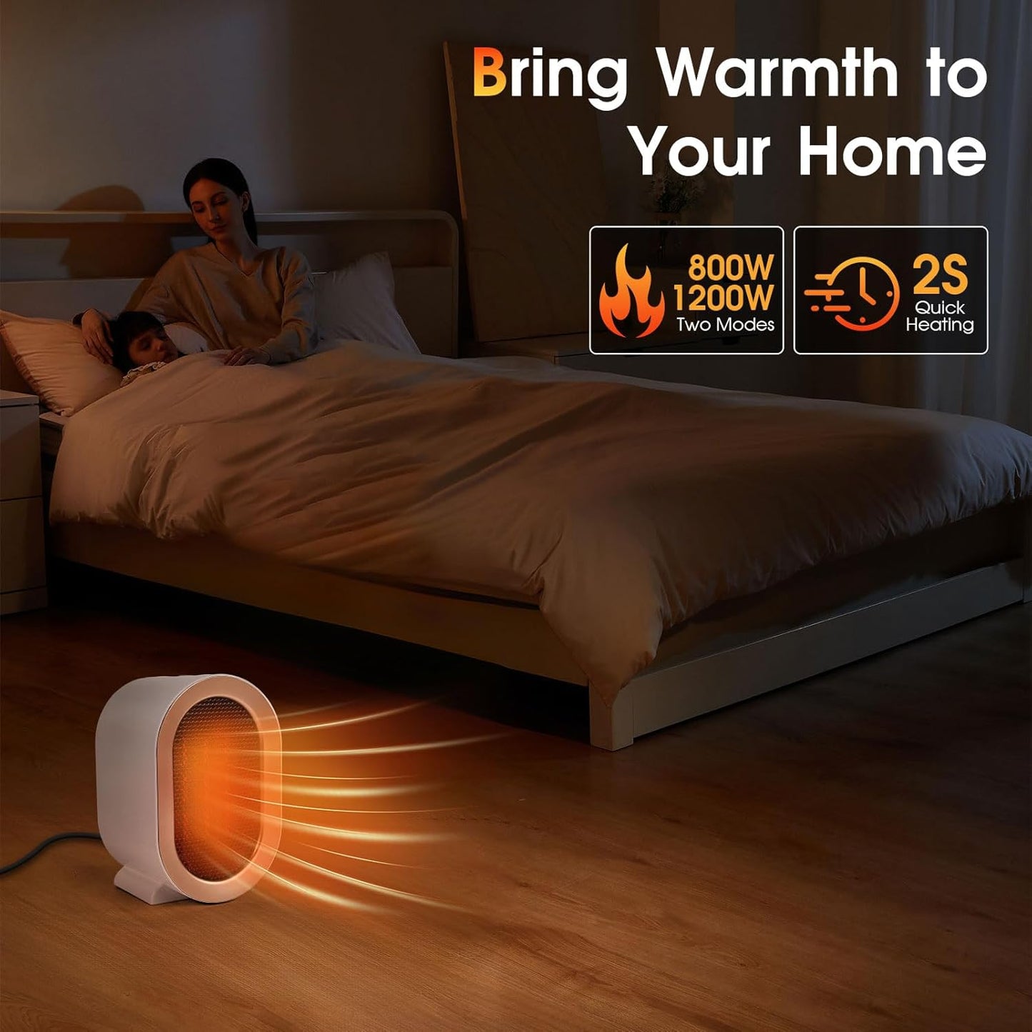 Electric Space Heater for Office,