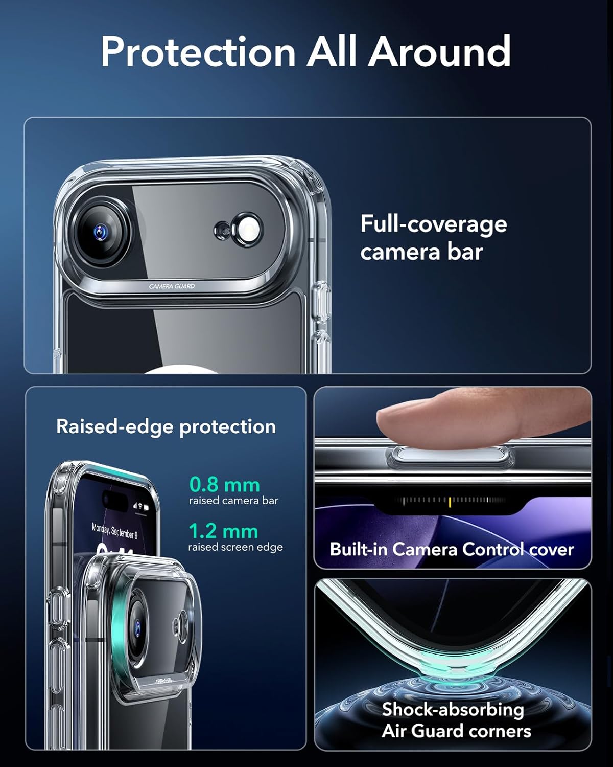 for iPhone 17 Pro Max Case, Camera Control, Compatible with MagSafe, Shockproof Military-Grade Protection, Magnetic Phone Case for iPhone 17 Pro Max
