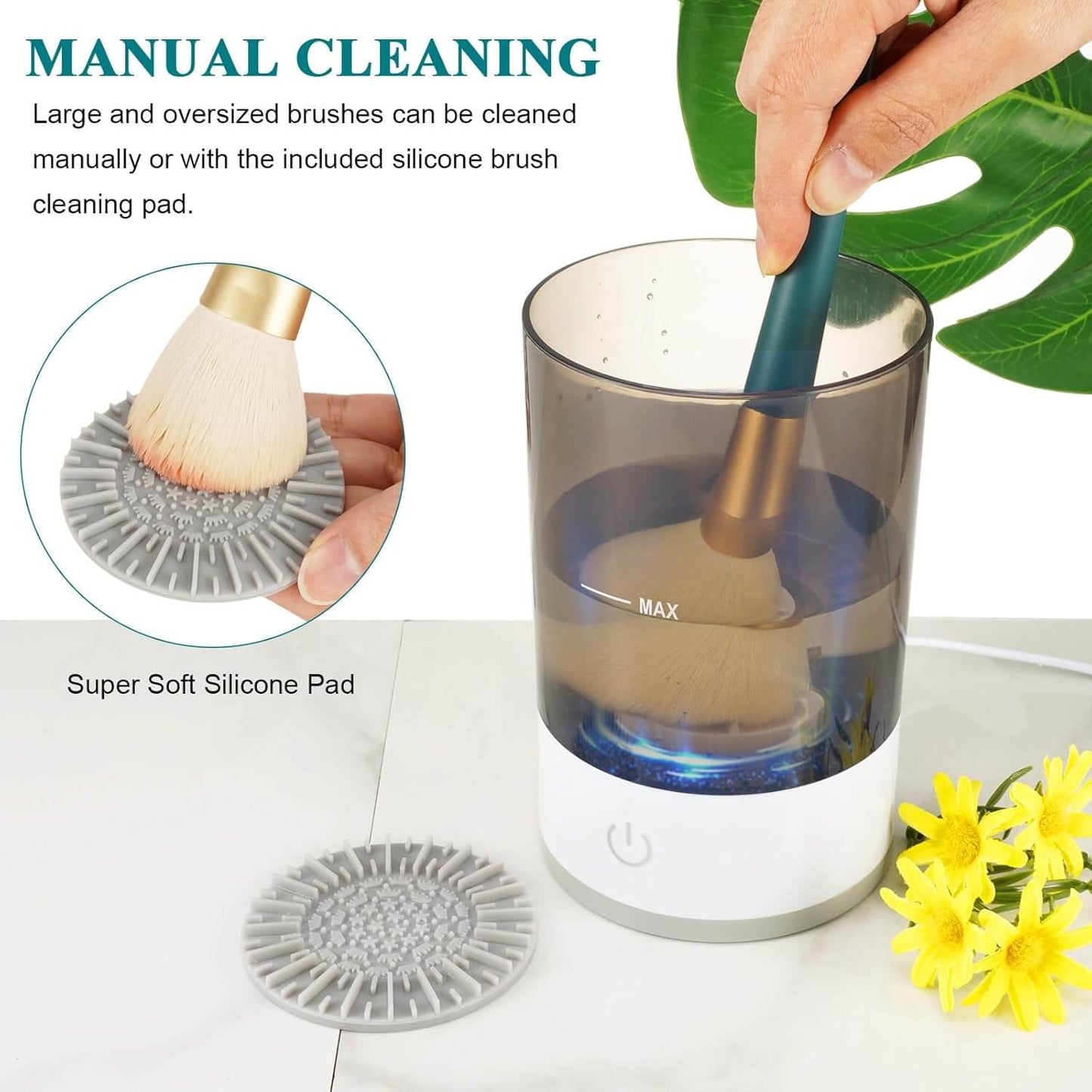 Makeup Brush Cleaner Machine, Electric Cosmetic Brush Cleaner, Makeup Brush