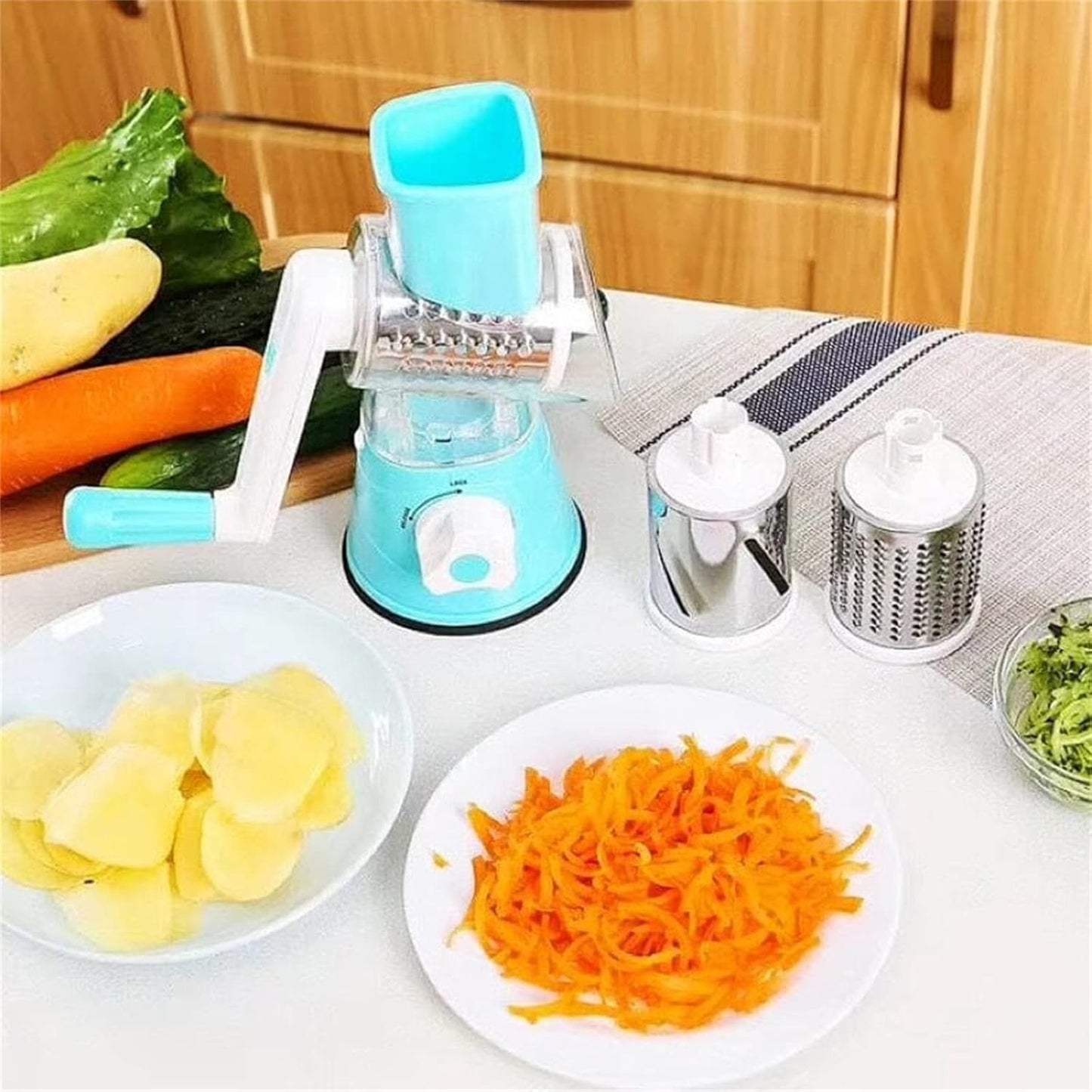 Premium Cheese Grater with Ergonomic Handle | Stainless Steel, Easy to Clean, Multi-Purpose Kitchen Tool | Ideal for grating cheese, vegetables, chocolate, and zesting fruits.
