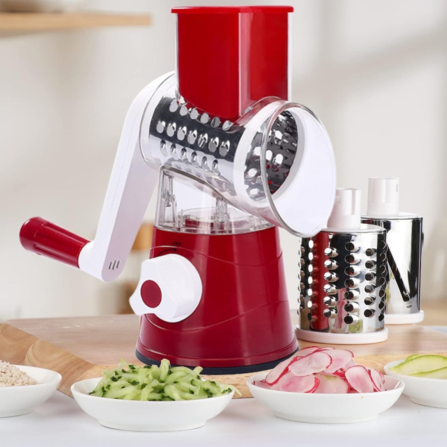 Premium Cheese Grater with Ergonomic Handle | Stainless Steel, Easy to Clean, Multi-Purpose Kitchen Tool | Ideal for grating cheese, vegetables, chocolate, and zesting fruits.