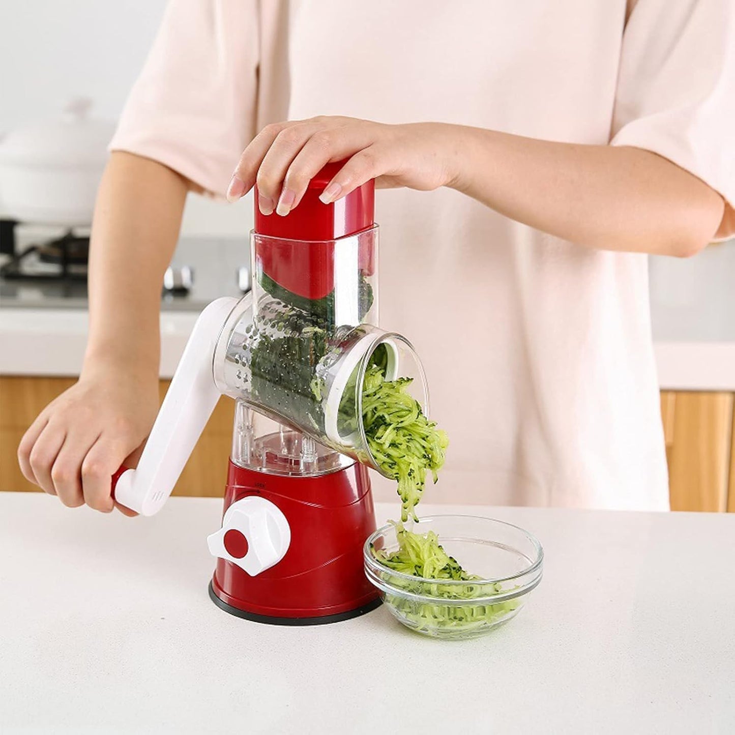 Premium Cheese Grater with Ergonomic Handle | Stainless Steel, Easy to Clean, Multi-Purpose Kitchen Tool | Ideal for grating cheese, vegetables, chocolate, and zesting fruits.