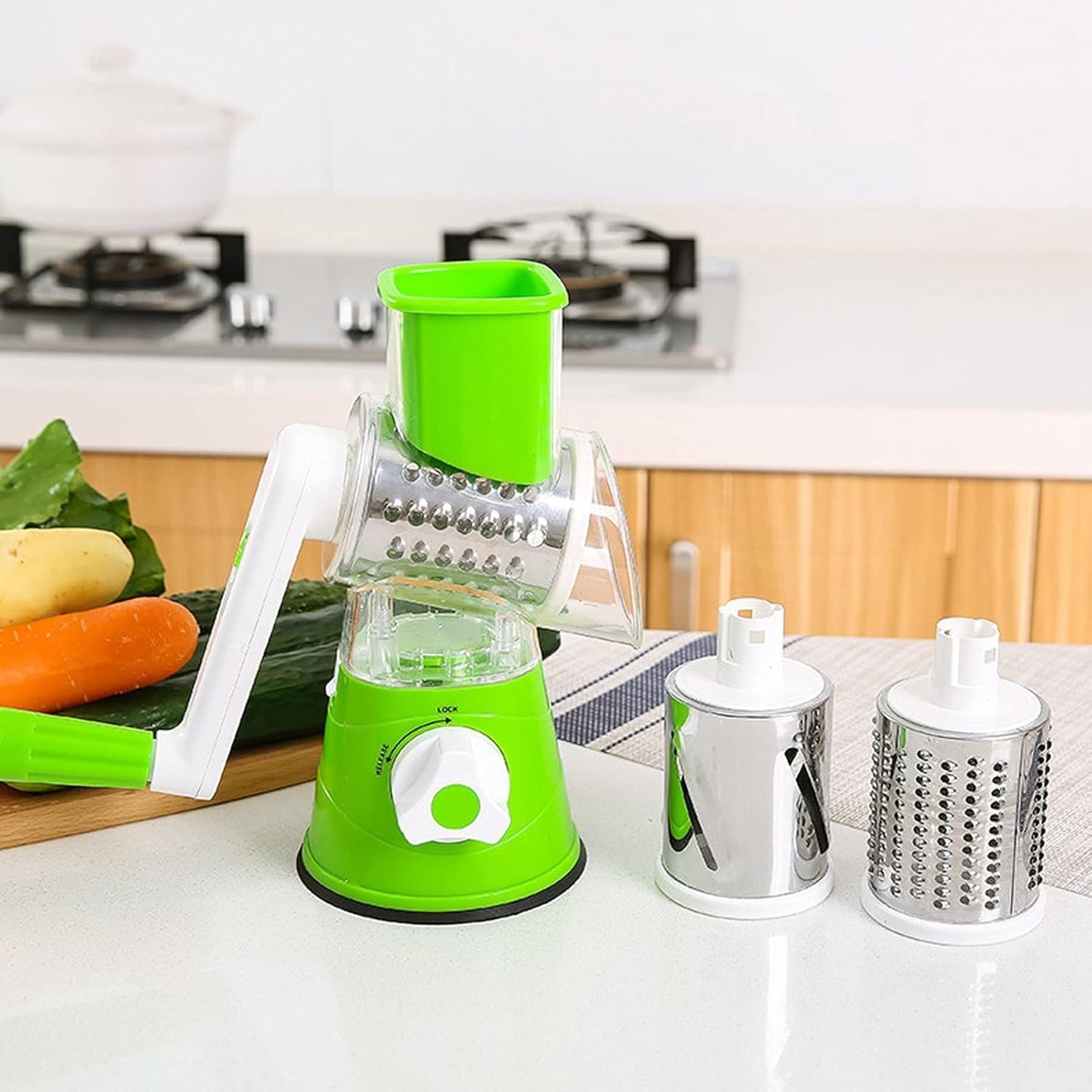 Premium Cheese Grater with Ergonomic Handle | Stainless Steel, Easy to Clean, Multi-Purpose Kitchen Tool | Ideal for grating cheese, vegetables, chocolate, and zesting fruits.