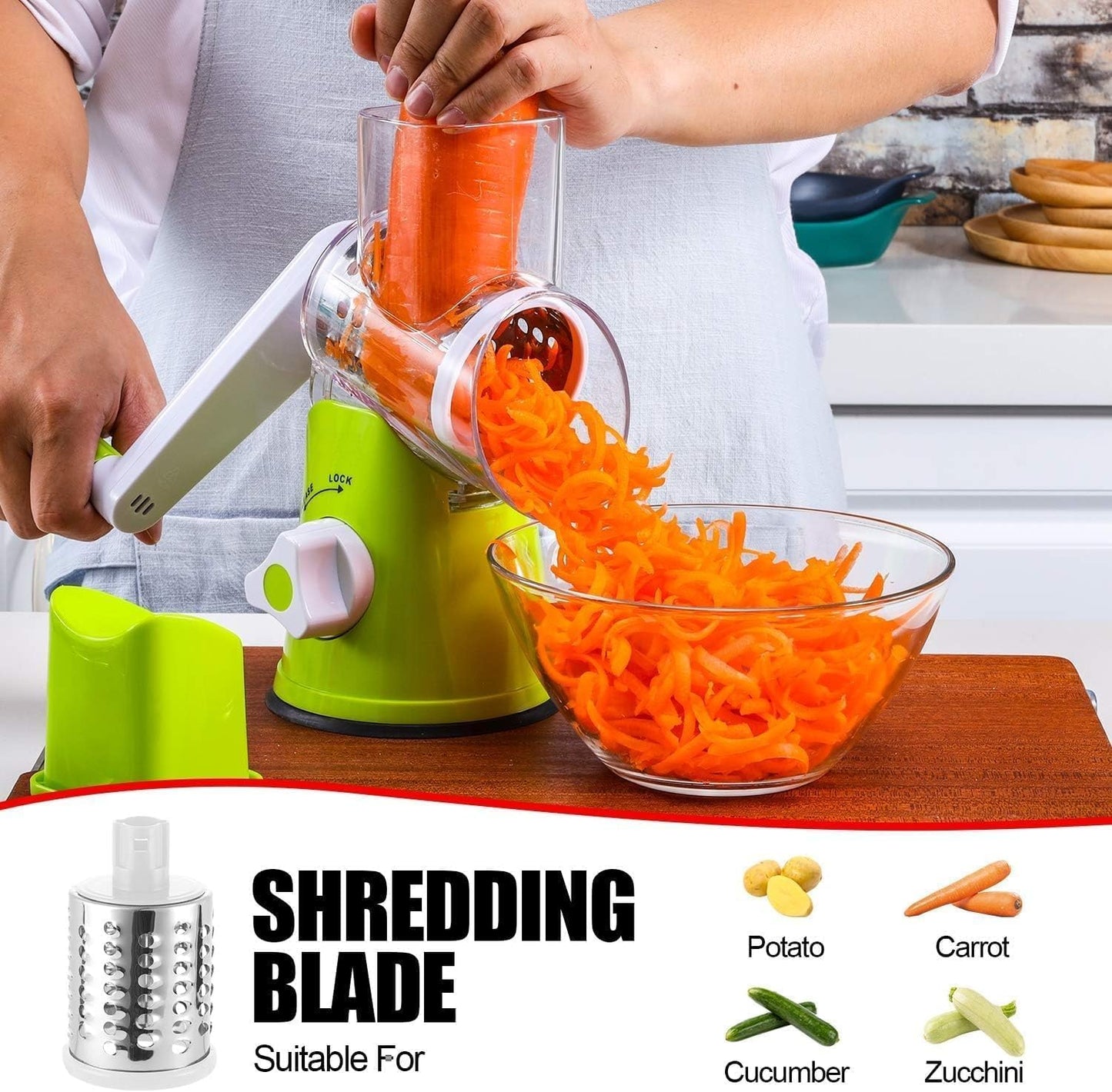 Premium Cheese Grater with Ergonomic Handle | Stainless Steel, Easy to Clean, Multi-Purpose Kitchen Tool | Ideal for grating cheese, vegetables, chocolate, and zesting fruits.