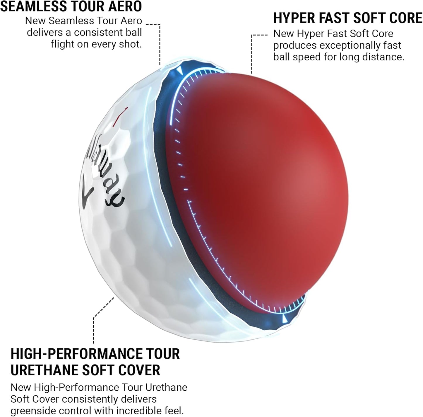 Callaway Chrome Soft Golf Balls, 12-pack