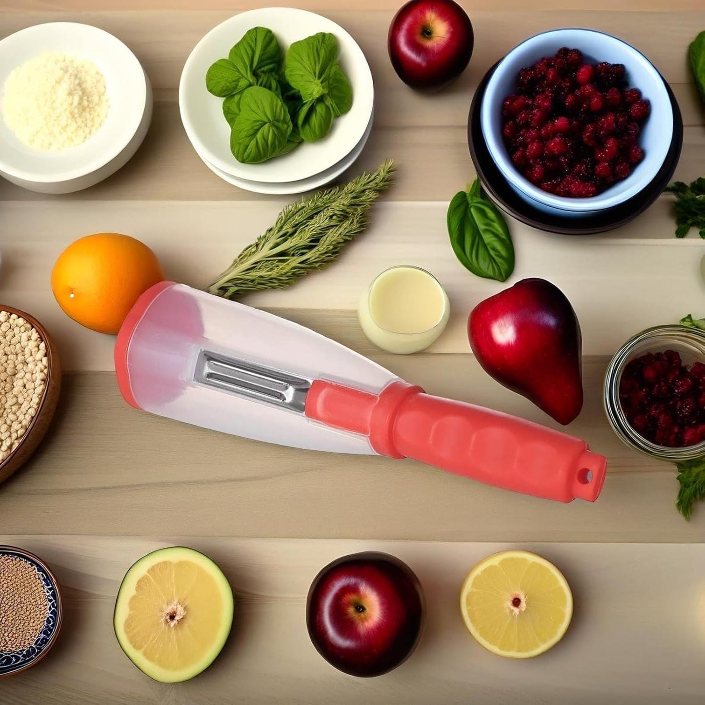 Multifunctional 3-in-1 Vegetable Peeler with Storage Box – Stainless Steel Vegitable & Fruit Peeler – Kitchen Tool for Easy Peeling & Slicing – Peeling Knife for Home & Professional Use