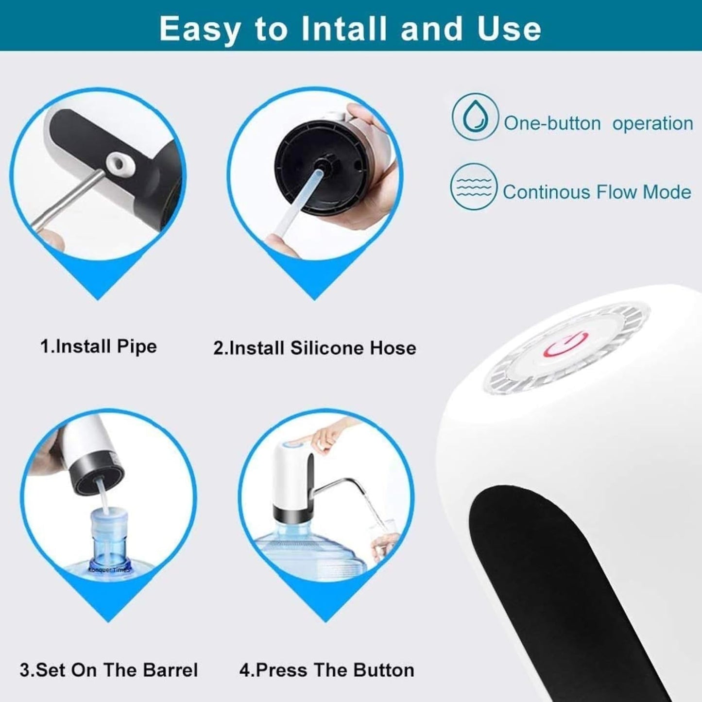 Manual Hand Press Water Dispenser Pump