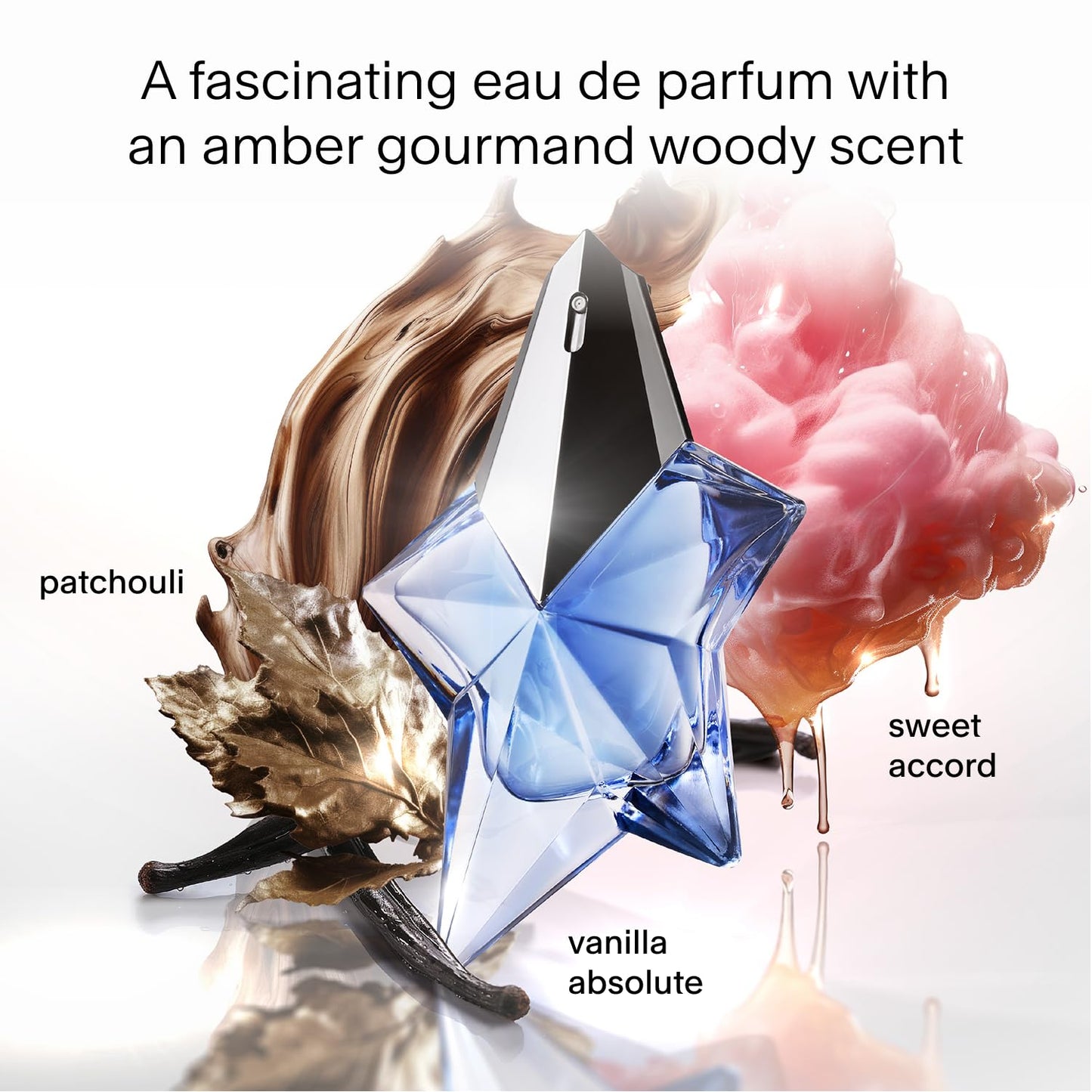 ANGEL 3.4 EAU DE PARFUM SPRAY FOR WOMEN REFILLABLE STANDING STAR.