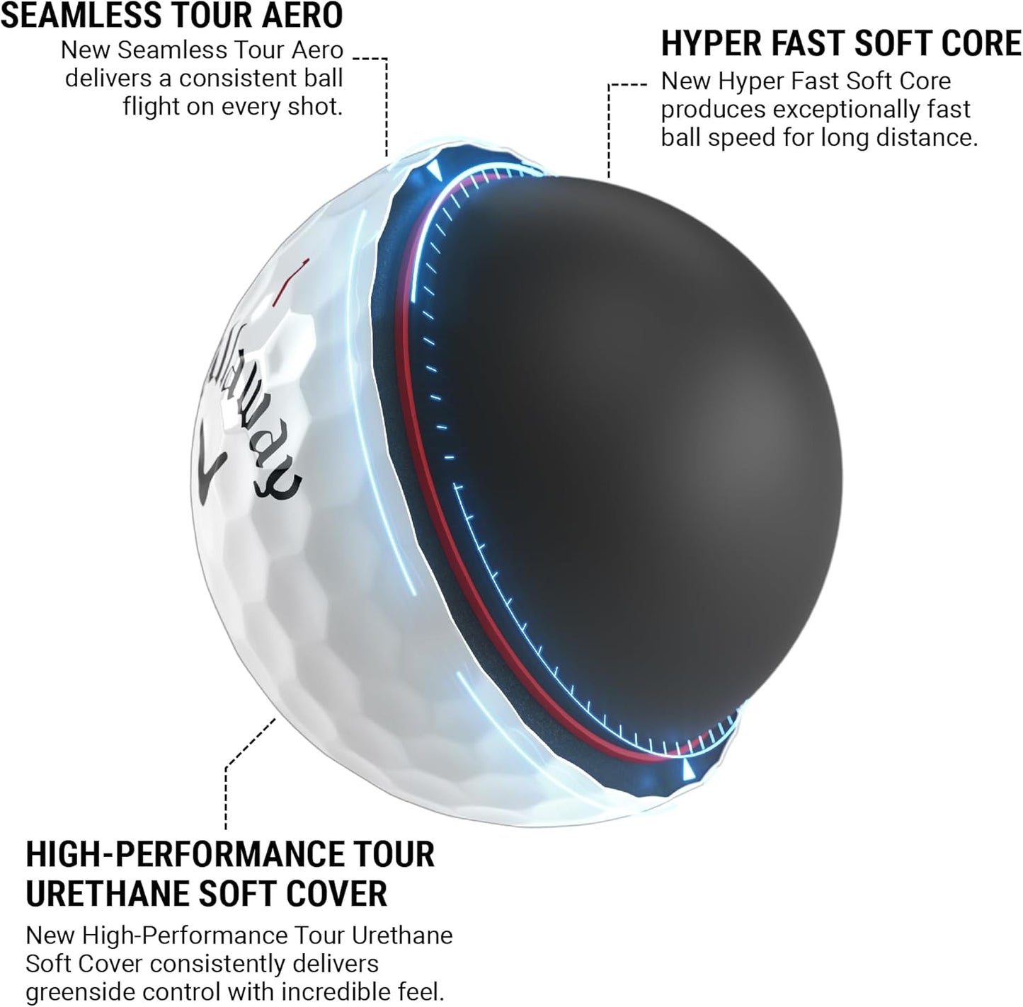 Callaway Chrome Tour X Golf Balls, 12-pack