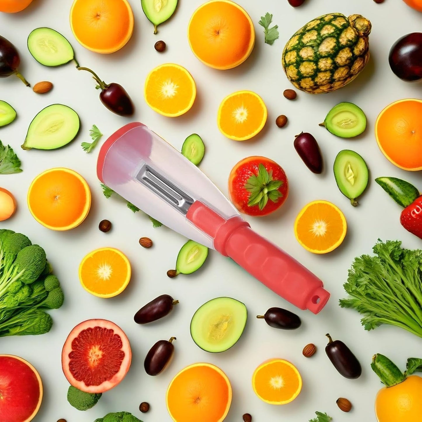 Multifunctional 3-in-1 Vegetable Peeler with Storage Box – Stainless Steel Vegitable & Fruit Peeler – Kitchen Tool for Easy Peeling & Slicing – Peeling Knife for Home & Professional Use