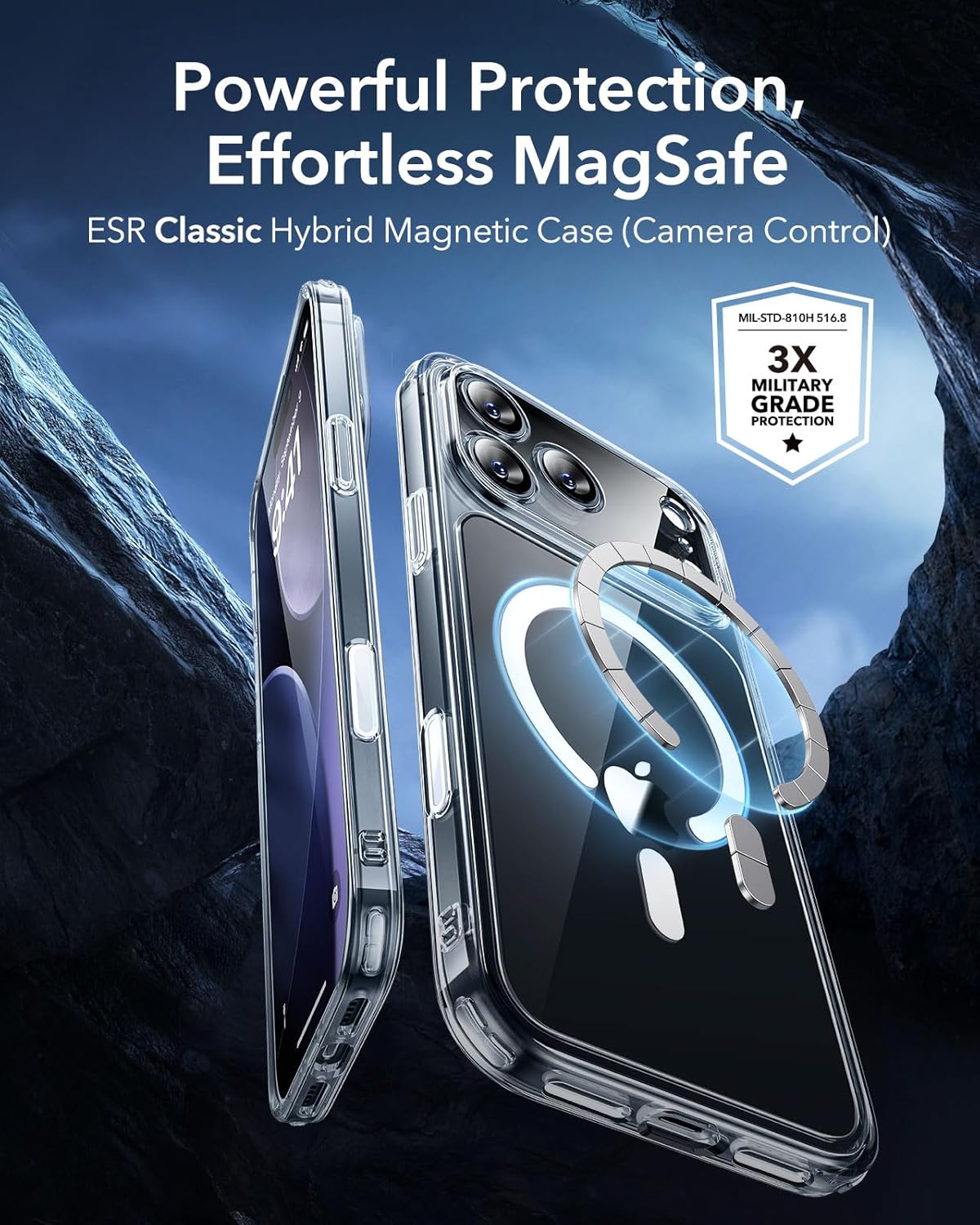 for iPhone 17 Pro Max Case, Camera Control, Compatible with MagSafe, Shockproof Military-Grade Protection, Magnetic Phone Case for iPhone 17 Pro Max