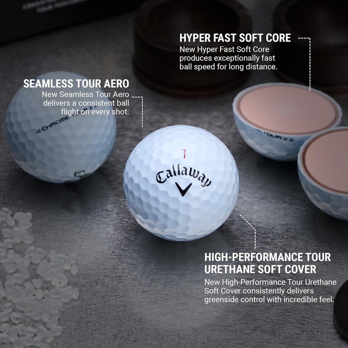 Callaway Chrome Tour X Golf Balls, 12-pack