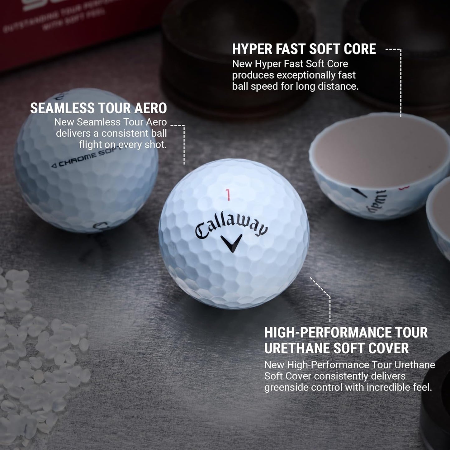 Callaway Chrome Soft Golf Balls, 12-pack