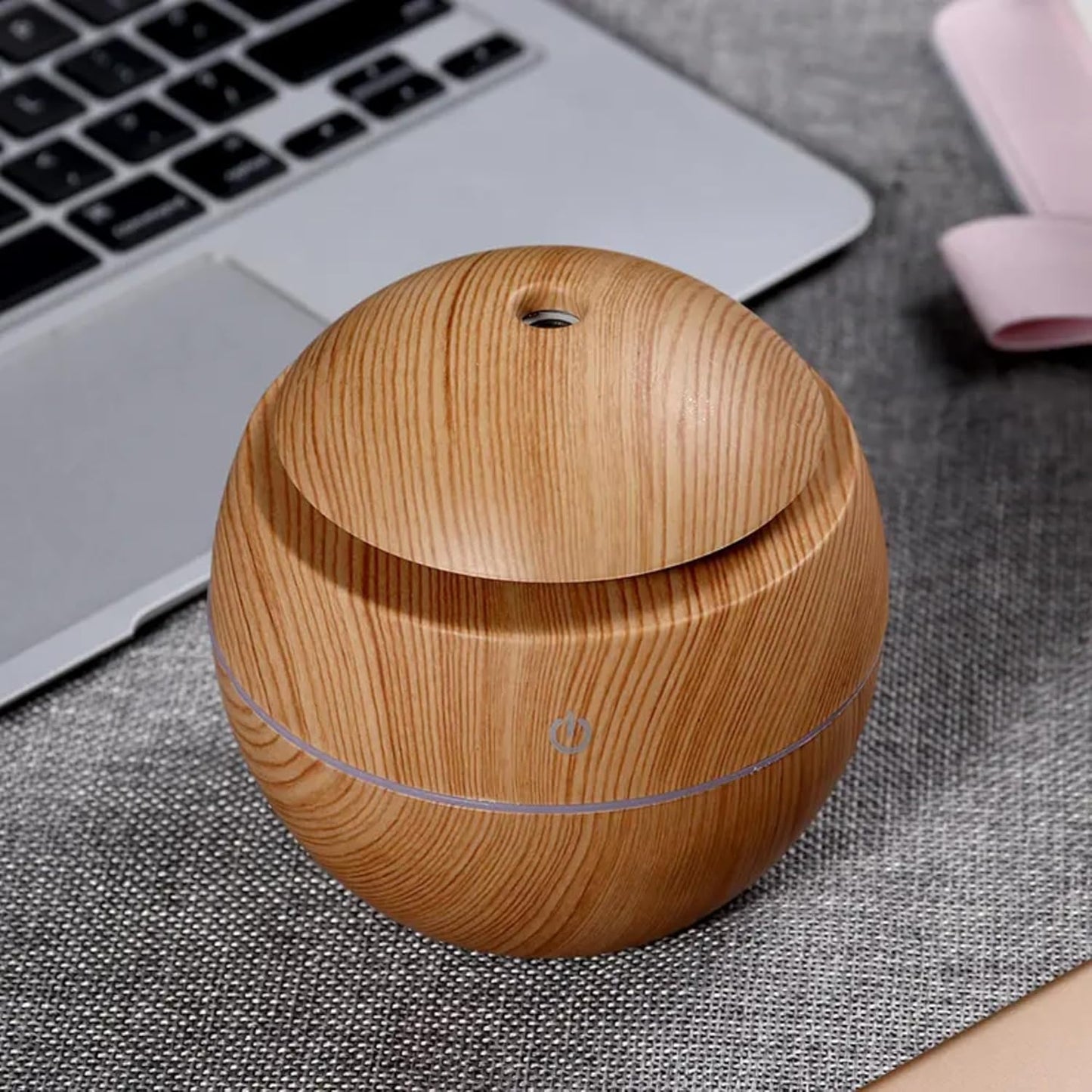 7 Colour LED Air Diffuser & Humidifier with Aromatic Essential Oil Feature | 130ml Ultrasonic Cool Mist | Auto Shut-Off | Aromatherapy Diffuser for Home, Office, Spa and More