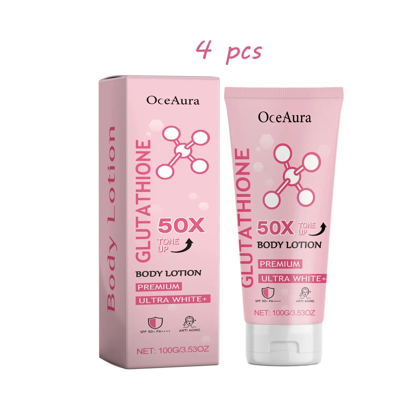 Oceaura Glowing Skin Body Lotion Moisturizing Smoothing Nourishing Skin Easy To Carry Reduce Dryness Brightening Tone Body Cream