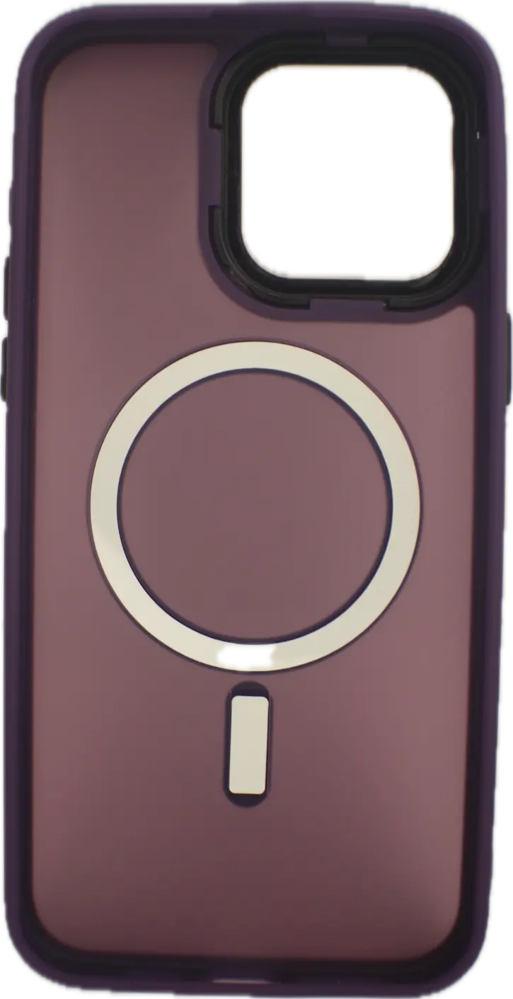 For Magnetic phone case For iPhone 15 14 13 Pro Max Plus Hard PC Bumper Cover Dark Purple