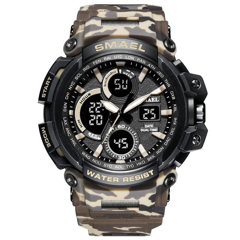 Modern Sport Waterproof 50M Men Watches With LED Digital Display In Military Armi Relogio Masculino Style