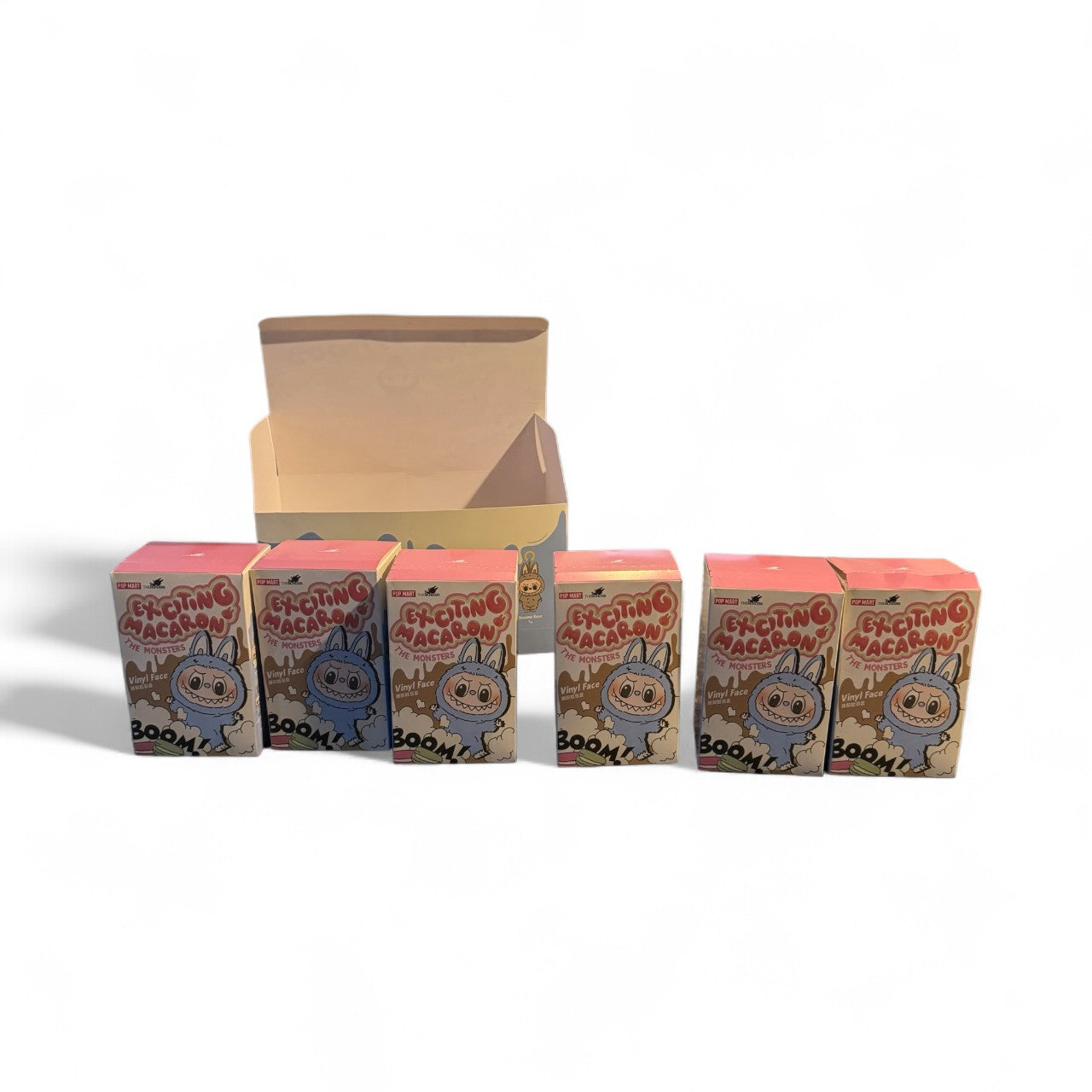The Monsters - Tasty Macarons Vinyl Face Blind Box, 6PCs The Monsters Blind Box Figures, Random Design Action Figures Collectible Toys Home Decorations, Whole Set 6 IN BOX