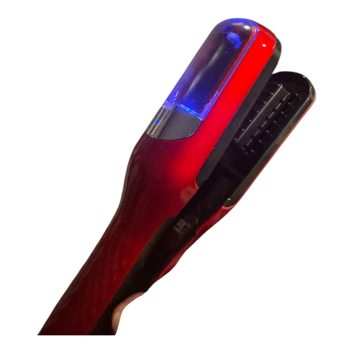 The Original Cordless Split End Hair Trimmer Automatic Rechargeable Home Tool Hair Clipper 2-in-1 for Dry Damaged Splitting Broken Brittle Straight Curly Frizzy Beauty - Red