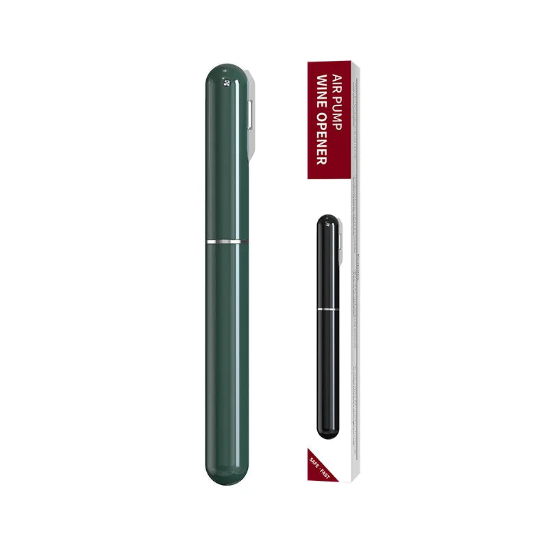 Portable Handheld 2-in-1 Air Pressure Wine Opener with Air Pump And Cork Remover Foil Cutter Compact Desktop Cicerone for Party