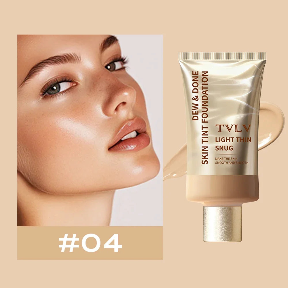 Moisturizing Skin Tint Foundation for All Skin Types, Moisturizing Light Texture Natural Concealer Long Wear Face Makeup