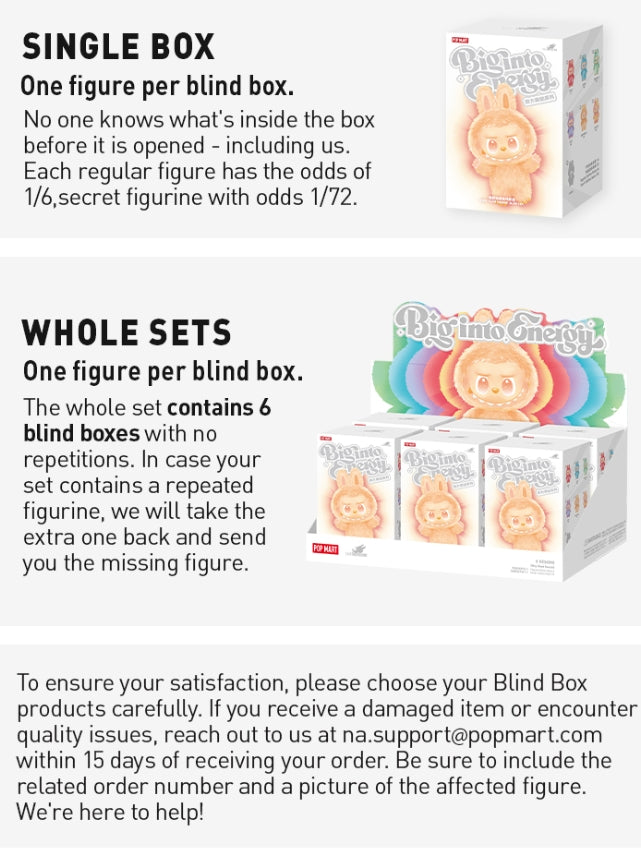 The Monsters Big into Energy Series-Vinyl Plush Pendant Blind Box, Blind Box Figures, Random Design Action Figures Collectible Toys Home...
