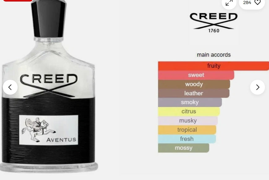 Creed Aventus Men Eau De Parfum Sample Spray 2ml/0.06oz - Authentic Parfum
