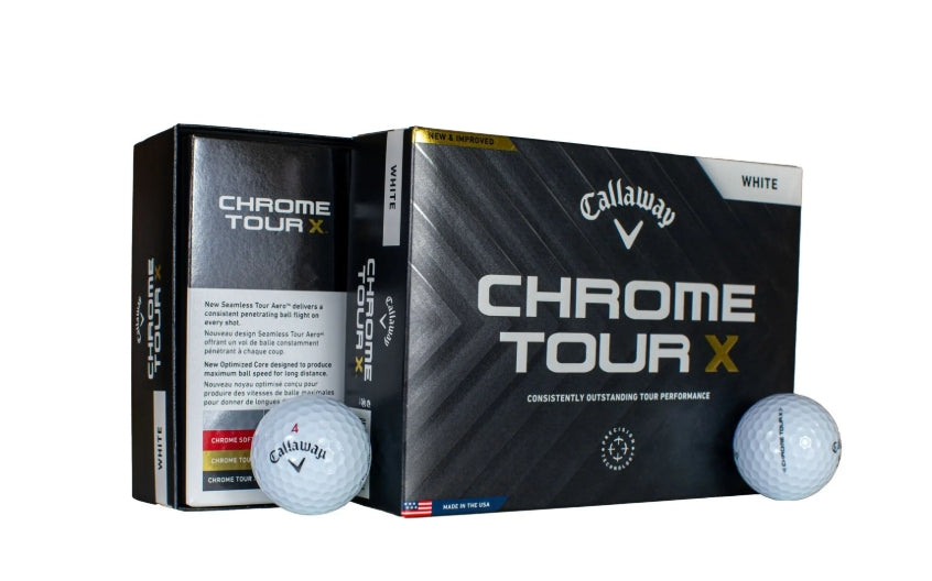 Callaway Chrome Tour X Golf Balls, 12-pack
