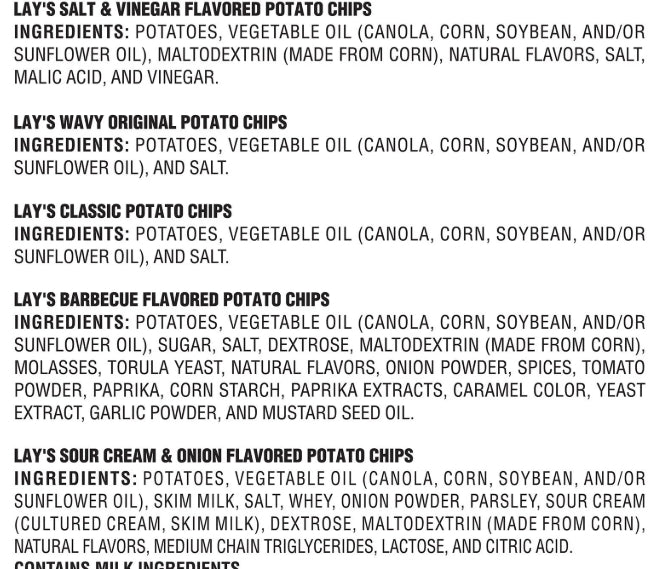Lay's Mix Variety Pack Potato Chips, 30 pk