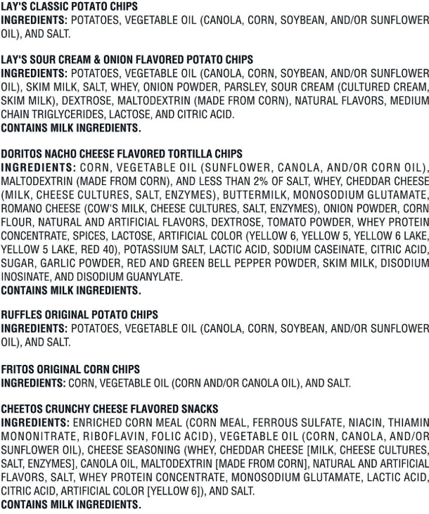 Frito-Lay Classic Mix Variety Pack Chips, 50 pk