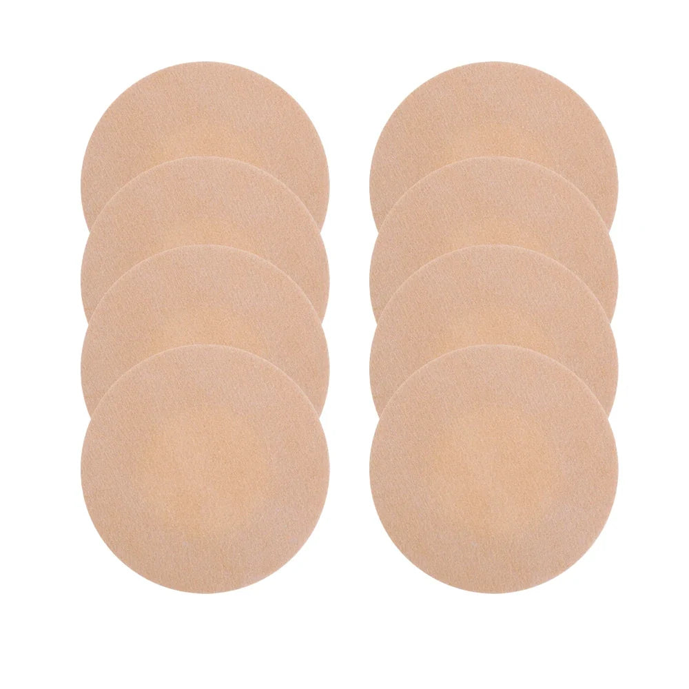 Women Summer Invisible Nipple Covers Pads Ultra Thin Fabric Chest Stickers Disposable Lift Pasties Daily Wear Intimate Underwear