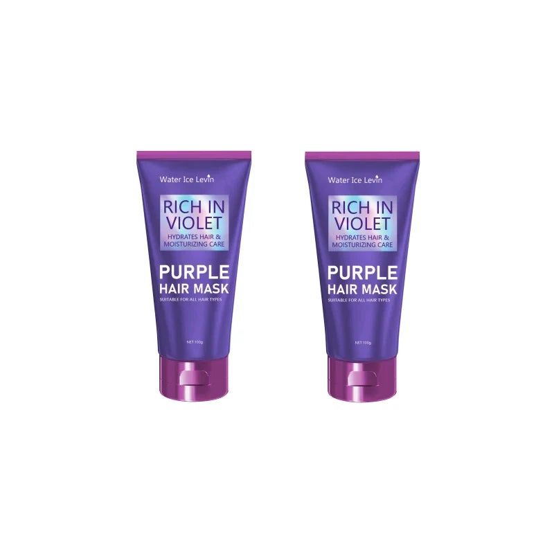 Purple Repair Hair Mask Keratin Deep Nourishing Dry Frizzy Damaged Treatment Collagen Magical 5 Second Soft Shiny Care