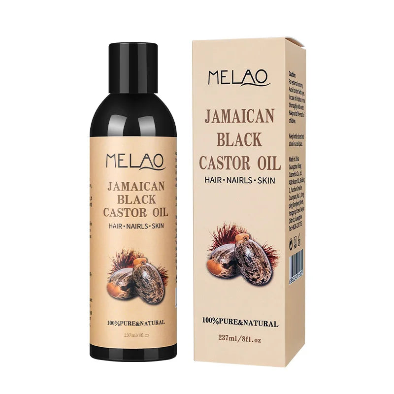 100% Pure Natural Cold Pressed Castor Oil Promotes Healthy Skin and Hair Thickens Eyebrows and Extends Eyelashes Massage 237ml