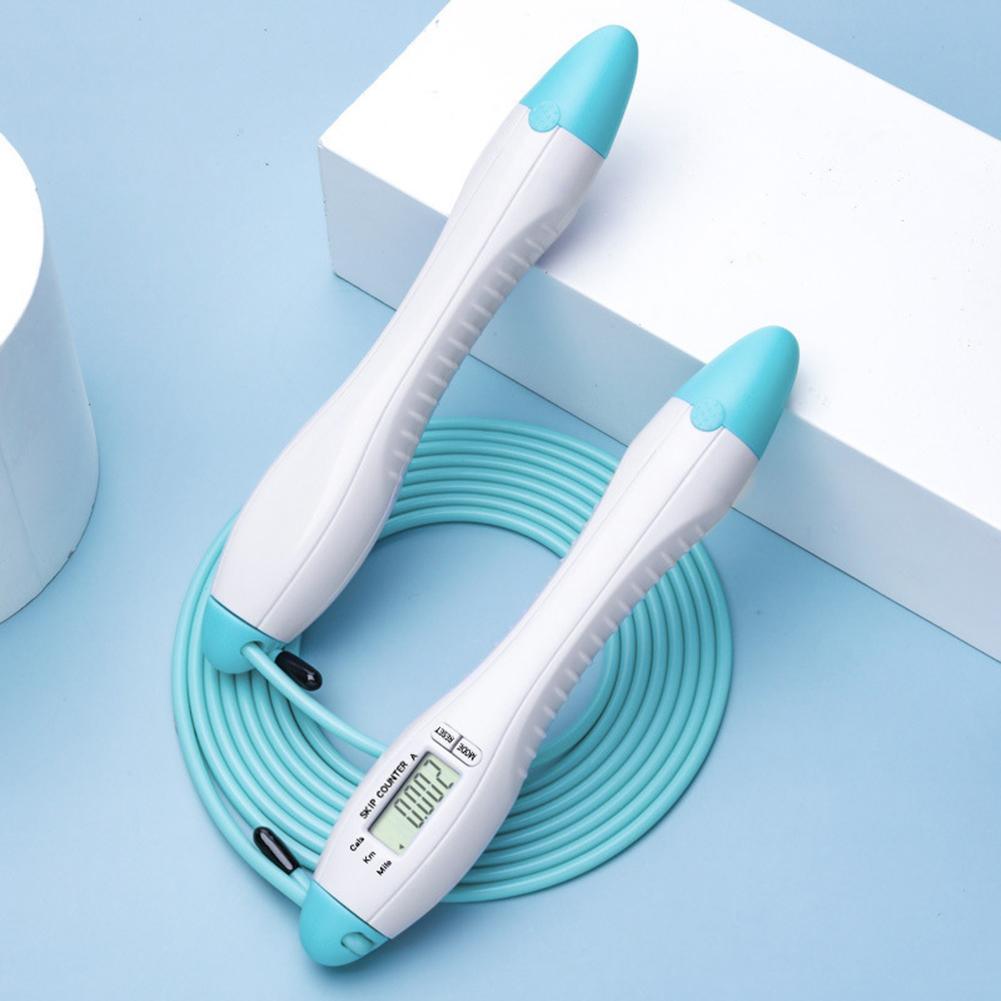Built-in Rolling Pin Counter Jump Rope Skipping Rope Speed Rope For Boxing Jumping Training Lose Weight Fitness Digital Weight Calories Time Setting Skipping Rope With Counter For Indoor And Outdoor Exercise