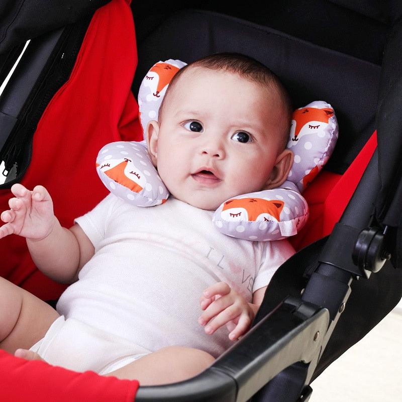 Kids Children Baby Pillow Soft Neck Support Infant Car Cushion U-Shape Cotton Infant Nursing Pillow Toddler Sleep Positioner Air Mesh Organic Cotton Protection for Flat Head Baby Pillow for Newborn Breathable Adjustable Infants and Baby Neck Head Support
