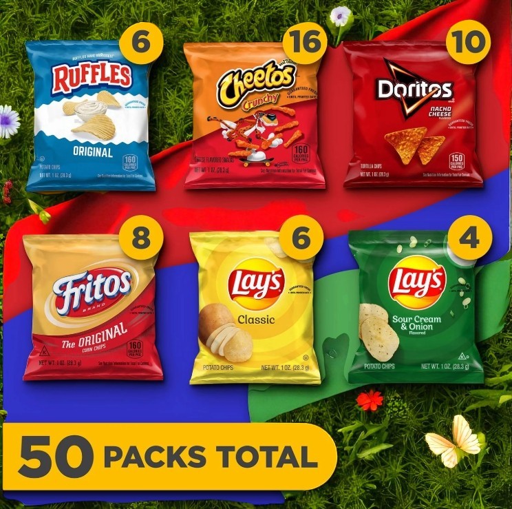 Lay's Mix Variety Pack Potato Chips, 30 pk