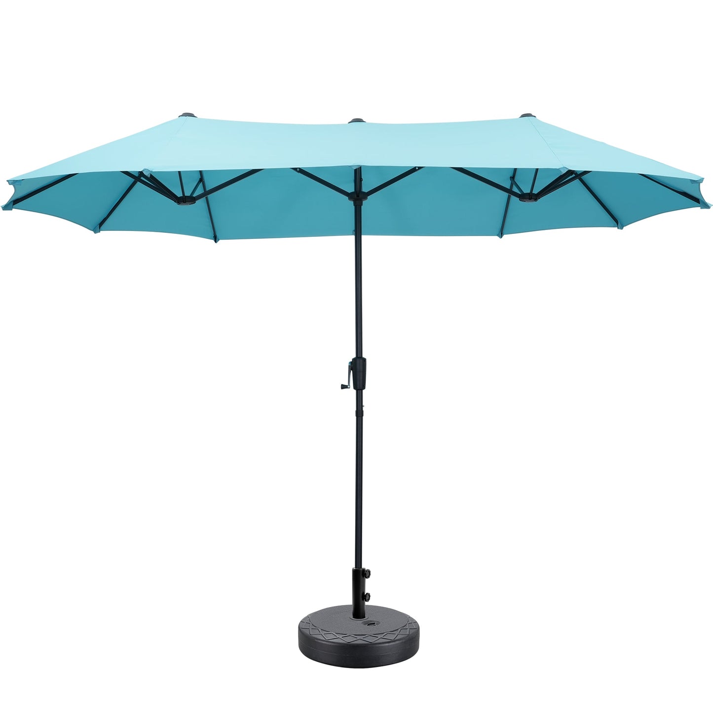 Ainfox 13ft Patio Umbrella Outdoor Two Layers With Umbrella Base
