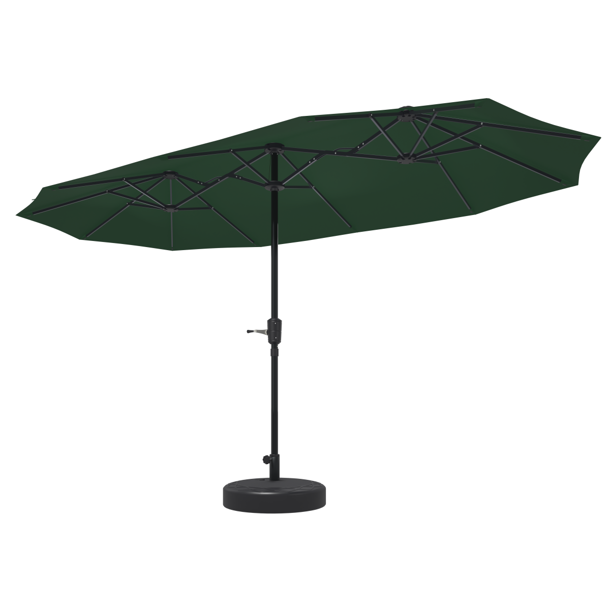 Ainfox 13ft Patio Umbrella Outdoor Two Layers With Umbrella Base