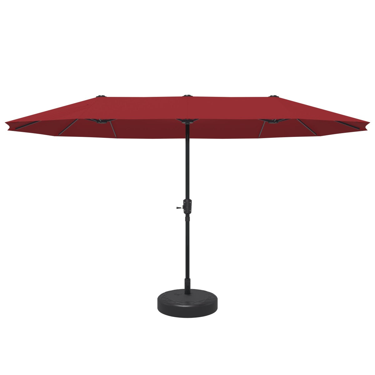 Ainfox 13ft Patio Umbrella Outdoor Two Layers With Umbrella Base