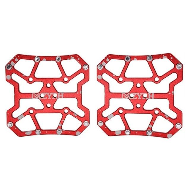 1 Pair Aluminum Alloy Bicycle Clipless Pedal Platform Adapters For Bike Pedals  Mountain Road Bike Accessories Universal Clipless  Alloy Platform Adapters Cleats Pedal