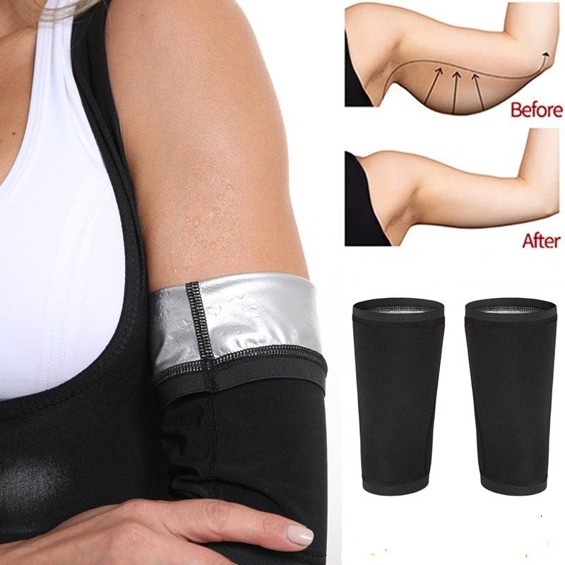 1 Pair Arm Band Women Elastic Compression Arm Shaping Sleeves Anti Cellulite Arm Shapers Cooling Compression Sleeves For Men & Women Arm Cover Protector For Basketball Sport Arm Kit
