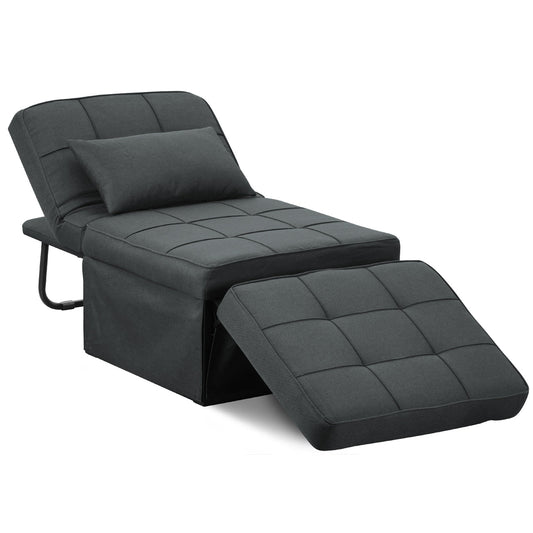 Ainfox Convertible Sofa Bed Navy Blue,4-in-1 Folding Sofa