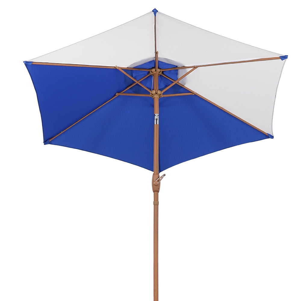Ainfox 7.5ft Outdoor Market Patio Umbrella with Push Button Tilt and Crank, Waterproof UV Protection